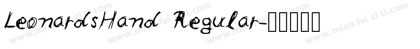 LeonardsHand Regular字体转换